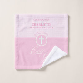 Godtochter Taufe Pink Kind Gottes Personalisiert Waschlappen