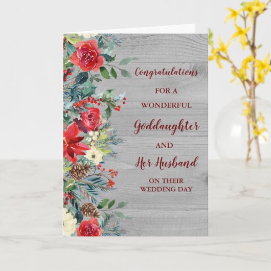 Godtoy und Husband Hochzeiten Herzlichen Glückwuns Karte (Gelbe Blume)