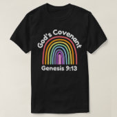 Godu2019s Covenant Rainbow Genesis 913 Christlich T-Shirt (Design vorne)