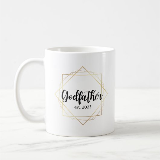 Godvater 2023 Tasse Godeltern Vorschlag Geschenk (Links)