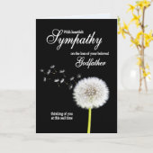 GodVater Beileid Dandelion Clock Karte (Gelbe Blume)
