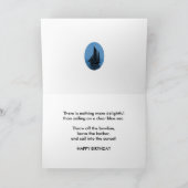 Godvater, eine Segelyacht-Geburtstagskarte Karte (Innenseite)