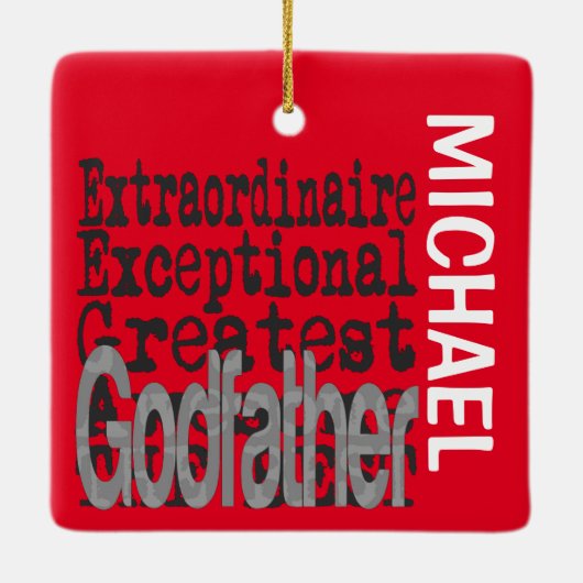 GodVater Extraordinaire CUSTOM Keramikornament (Rückseite)