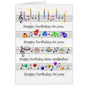 GodVater Funny Happy Birthday Song Sheet Music