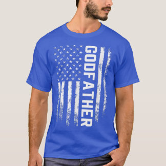 Godvater Gift America Flag Geschenk für Männer Vat T-Shirt