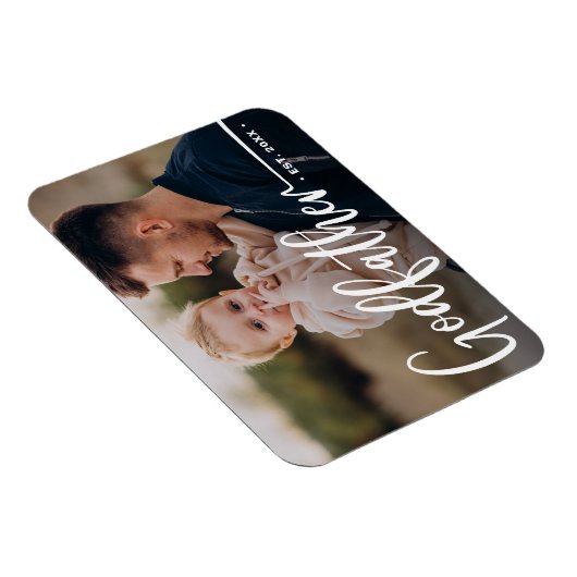 Godvater Modernes Foto Keepake Magnet (Rechte Seite)