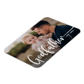 Godvater Modernes Foto Keepake Magnet (Linke Seite)