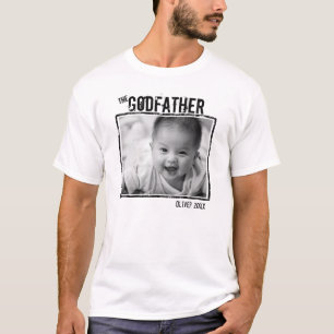 Godvater Personalisiertes Foto und Name T - Shirt