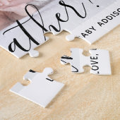 Godvater Vorschlag Simple Modern Script Baby Foto Puzzle (Seite)