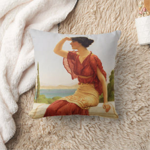 Godward Das Signal Schöne Frauenporträt Kunst Kissen
