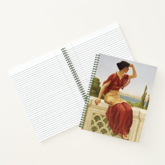 Godward Das Signal Schöne Portrait-Frau Kunst Notizblock (Innenseite)