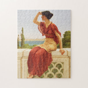 Godward Das Signal Schöne Portrait-Frau Kunst Puzzle