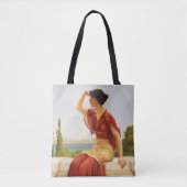 Godward Das Signal Schöne Portrait-Frau Kunst Tasche (Vorderseite)