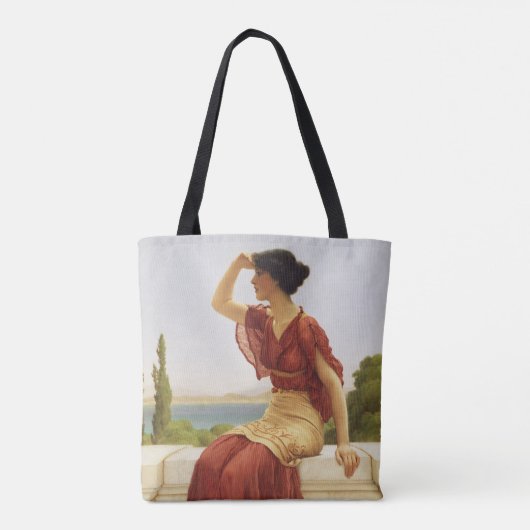 Godward Das Signal Schöne Portrait-Frau Kunst Tasche (Rückseite)