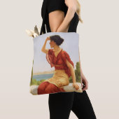 Godward Das Signal Schöne Portrait-Frau Kunst Tasche (Von Nahem)