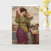 Godward Eine faire Reflexion CC0630 Art Grußkarte Karte (Gelbe Blume)