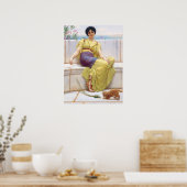 Godward Idleness Classic Malerei Poster (Küche)