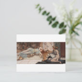 Godward - Mischief and Repose Postkarte (Stehend Vorderseite)