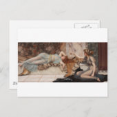 Godward - Mischief and Repose Postkarte (Vorne/Hinten)