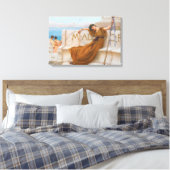 Godward Priestess of Bacchus Painting Leinwanddruck (Insitu (Schlafzimmer))