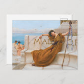 Godward Priestess of Bacchus Painting Postkarte (Vorne/Hinten)