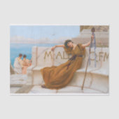 Godward Priestess of Bacchus Painting Seidenpapier (Vorderseite)