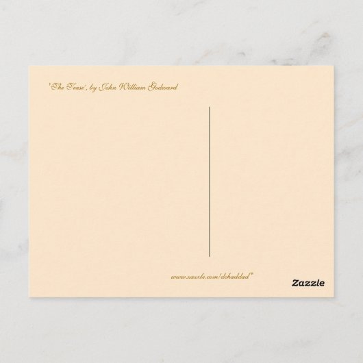 Godward’s The Tease Postkarte (Rückseite)