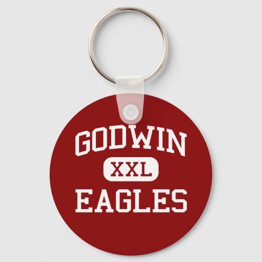 Godwin - Eagles - High School - Richmond Virginia Schlüsselanhänger (Vorderseite)