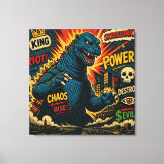 GODZILLA. 2 LEINWANDDRUCK