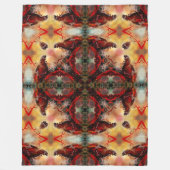 Godzilla Fantasienuklearer Mandala Fleecedecke (Vorderseite)