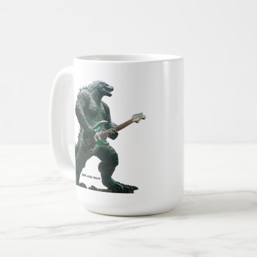 Godzilla Guitar Kaffeetasse (Vorderseite Links)
