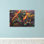 GODZILLA. LEINWANDDRUCK (Insitu (Holzboden))