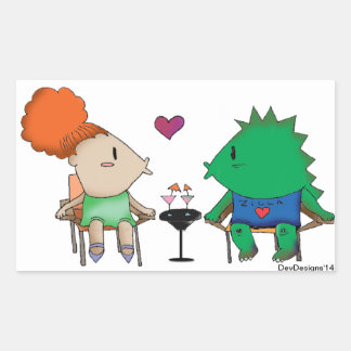 Godzilla Rechteckiger Aufkleber