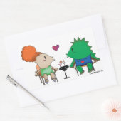 Godzilla Rechteckiger Aufkleber (Umschlag)