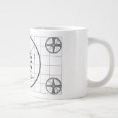 Godzilla TV-Testbild Jumbo-Tasse (Rechts)