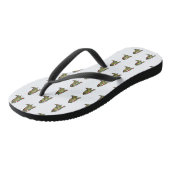 Godzilla und Gnomes Badesandalen (Schrägansicht)