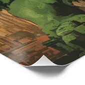 Godzilla wie Kaiju Monster Poster (Ecke)