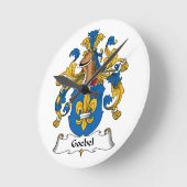 Goebel Familienwappen Runde Wanduhr (Winkel)