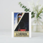 Goedkoope Biljetten - Vintage Travel Ad Postkarte (Stehend Vorderseite)