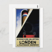 Goedkoope Biljetten - Vintage Travel Ad Postkarte (Vorne/Hinten)