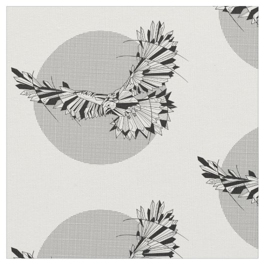 Goemetric Hawk Stoff (Nahaufnahme)