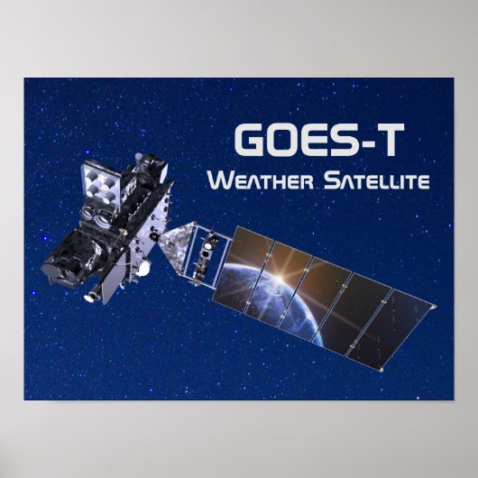 GOES-T Wettersatellit Poster (Vorne)