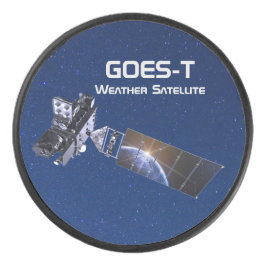 GOES-T-Wettersatellite Eishockey Puck