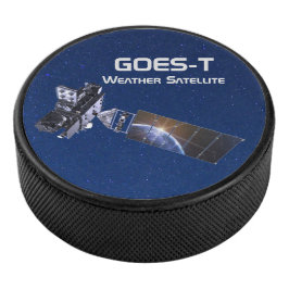 GOES-T-Wettersatellite Eishockey Puck