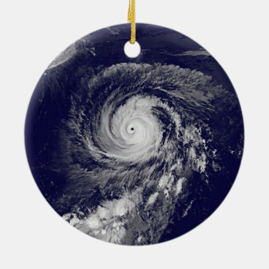 GOES-T-Wettersatellite Keramik Ornament (Hinten)