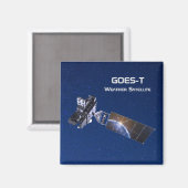 GOES-T-Wettersatellite Magnet (Vorderseite/Rückseite)