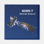 GOES-T-Wettersatellite Magnet (Vorne)