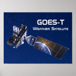 GOES-T-Wettersatellite Poster