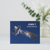 GOES-T-Wettersatellite Postkarte (Stehend Vorderseite)