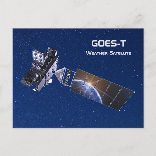 GOES-T-Wettersatellite Postkarte (Vorderseite)